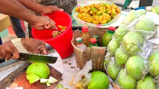 Green Pyara(Guava) Masala - Tasty & Yummy Green Pyara Cutting & Masala Recipe.