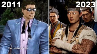 Johnny Cage Meets Liu Kang First Time Comparison  - Mortal Kombat 1 Vs MK9