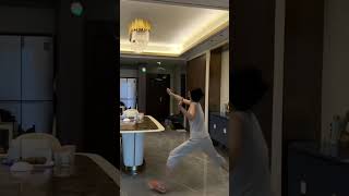 Chinese girl bedroom moments with badminton practice #shorts #funnyshorts