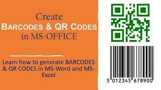 How to Easily Create Barcodes in Excel | Create bar codes Using Excel or Word