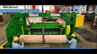 Mesin pengupas veneer wajah Spindle 8ft/9ft