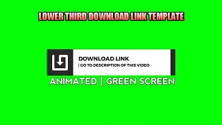 Lower Third Download Link Template For Youtubers (No Copyright)