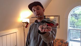 Flying Mini Helicopter Out of a Window - EFlite Blade MSRs