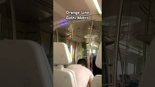 Delhi Express Line #orangeline #delhimetro #travel #airport #shortvideo #explore #youtubeshorts