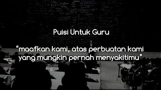 puisi untuk guru