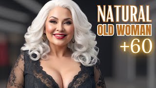 Natural Older Women OVER 60💄 Fashion Tips Review Part 201