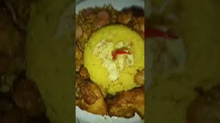 Nasi kuning lauk,nya segedapreg #shorts