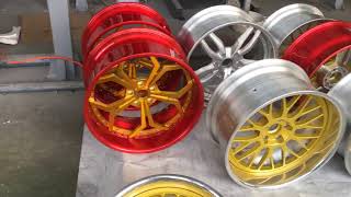 Custom aftermarket 2pc forged car wheel rims manufacturers