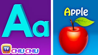 Phonics Song with TWO Words - A For Apple - ABC Alphabet Songs with Sounds for Children