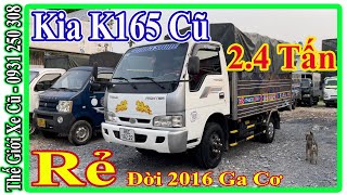 Xe Tải Kia K165 Cũ 2.4 Tấn Thùng Bạt Dài 3.5 Mét Đời 2016 Ga Cơ Giá Rẻ | Thế Giới Xe Cũ.