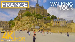 Mont Saint-Michel, a Unique Tidal Island - Walking Tour in 4K HDR - Exploring Cities of France