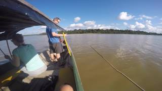 Amazon River piranha fishing