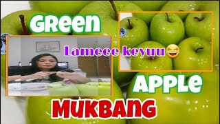 MUKBANG GREEN APPLE 🍏 WALANG MANGGA😂