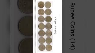 Shri Mata Vaishno Devi - Shrine Board - 5 Rupees Coins (14 in Count)