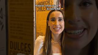 Española probando comida Típica Chinela #shorts #españolreacciona