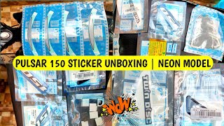 Pulsar 150 Stickers Unboxing & Pricing (Neon Model) @AMARKVLOGS