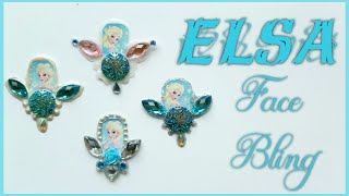 How to make Face Bling from stickers/ FROZEN Elsa Face Bling/ DIY Frozen Elsa Anna gem clusters