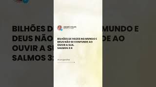 "Em um mundo cheio de ruídos, Deus reconhece a voz de cada um de nós. #AndréEFelipe #Devocional