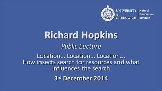 NRI's Richard Hopkins: Public lecture on insect behaviour