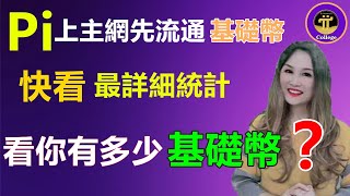 【Pi network】💥Pi上主網先流通基礎幣❗你有多少基礎幣❓快看詳細統計❗「pi College學院」