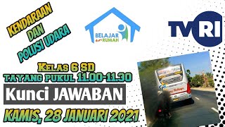 Kunci Jawaban BDR TVRI Kelas 6 SD 🔥 Kamis 28 Januari 2021