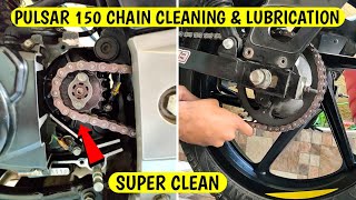 Pulsar 150 Chain Cleaning & Lubrication At Home | @AMARKVLOGS