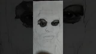 Drawing of Morgan Freeman #viral #trending #drawing #art #shorts