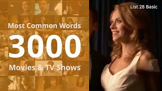 List 28 Basic | Most Common English Words 3000 | Daily Spoken Phrases | Learn English With TV Series