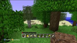 My first minecraft experience live commentary - xbox 360