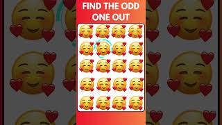 Find The ODD One Out - Emoji Puzzles #oddemoji #findtheoddemoji #quizshorts