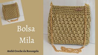 Tutorial Bolsa de Crochê MILA com Fio Náutico | Linda e fácil | Para iniciantes