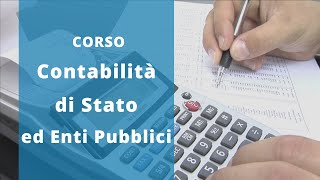 Presentazione Corso Online Contabilità di Stato ed Enti Pubblici