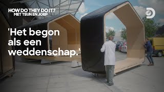 De Nederlandse René Snel bedacht Het Wikkelhuis van karton. -  How Do They Do It? met Teun en Joep