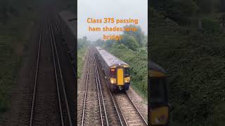 South eastern class 375 passing ham shades lane with a single tone