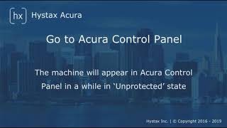 How to protect a machine with Hystax Windows Replication agent. Hystax Acura Disaster Recovery