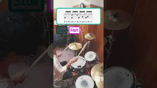 RLL Groove | Kit Rudiments #drumlessons #drumming #drum