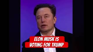 Elon Musk endorses Trump