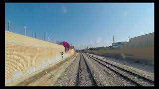 Train cab view. From Ashkelon to Tel Aviv Center via western line. Fast version.