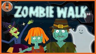 Zombie Walk | Halloween Song for Kids | The Singing Walrus