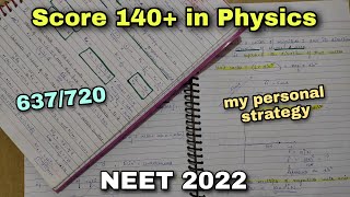 How to score 140+ in physics?||Concept building||Notes#neet2022 #physics #concepts