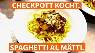 Die krasseste BOLOGNESE der Welt! Wir kochen Pasta | checkpott.clip