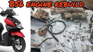 yamaha Ray ZR 125 bs6  engine full rebuild video in tamil || the Moto inlet