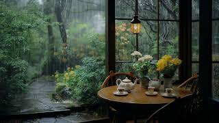 The soothing sound of rain is the music played by nature, Helps relax and sleeping