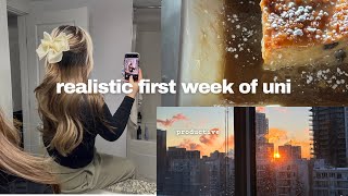 a REALISTIC PRODUCTIVE first week of uni | meetings, student clubs, friends