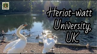 Heriot-watt university, Campus tour #edinburghscotland  #heriotwattuniversity #lake #walkingtour