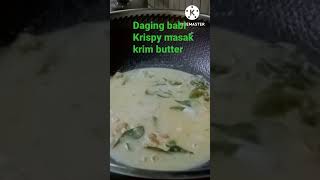 daging babi masak krim butter#shorts