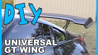 How To Install a GT Wing on a 350z