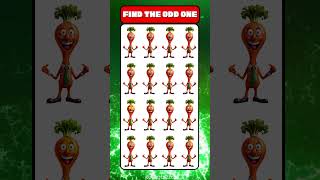 Find the odd Funny Vegetable out | #kuizquizzo #quiz #oddoneout #cartoon