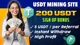 Usdt earning site 2024 | Usdt trusted investment site | USDT mining | Withdrawal proof #AibrainRobot