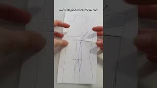 COSTADILLO PRINCESA CON PINZA. Tutorial completo en mi canal de You Tube #patternmaking #patronaje